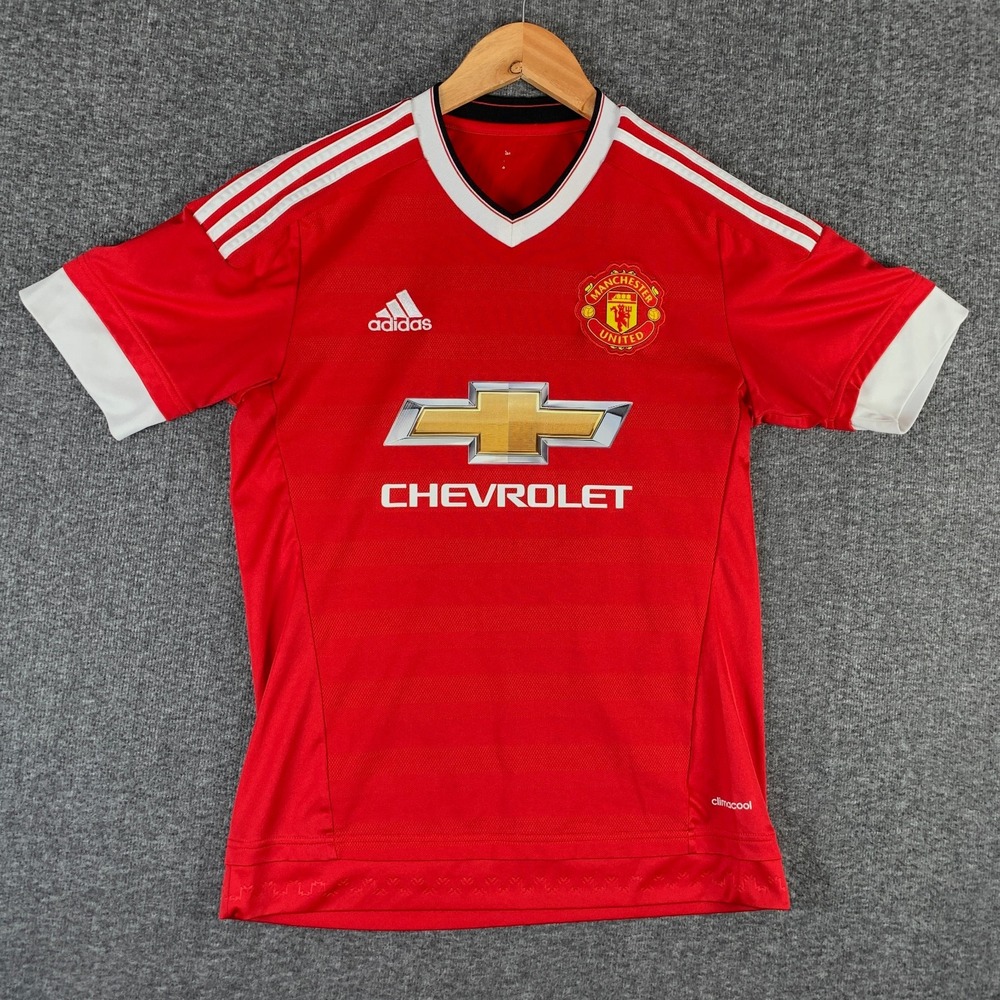 Manchester United Adidas Jersey Men Small Red Devils Football EPL 2015-16